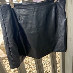 Cotton‎ On women’s black leather skirt